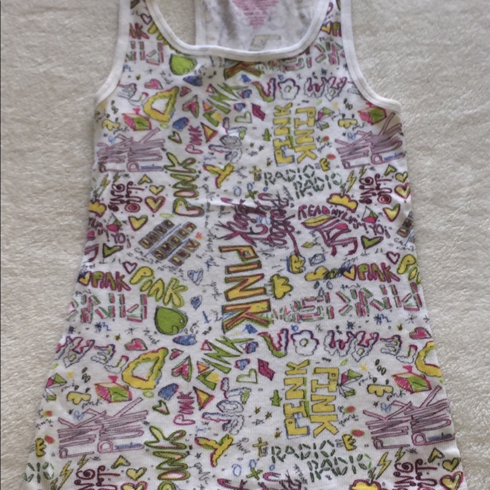 Victoria’s Secret PINK Graffiti Tank Top